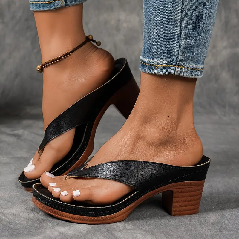 Nela™ | Eleganti Sandali Minimalisti con Tacco