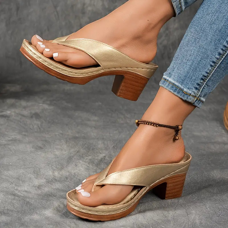 Nela™ | Eleganti Sandali Minimalisti con Tacco