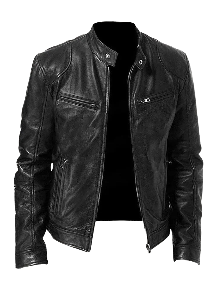 Joren™ | Giacca in pelle senza tempo con zip