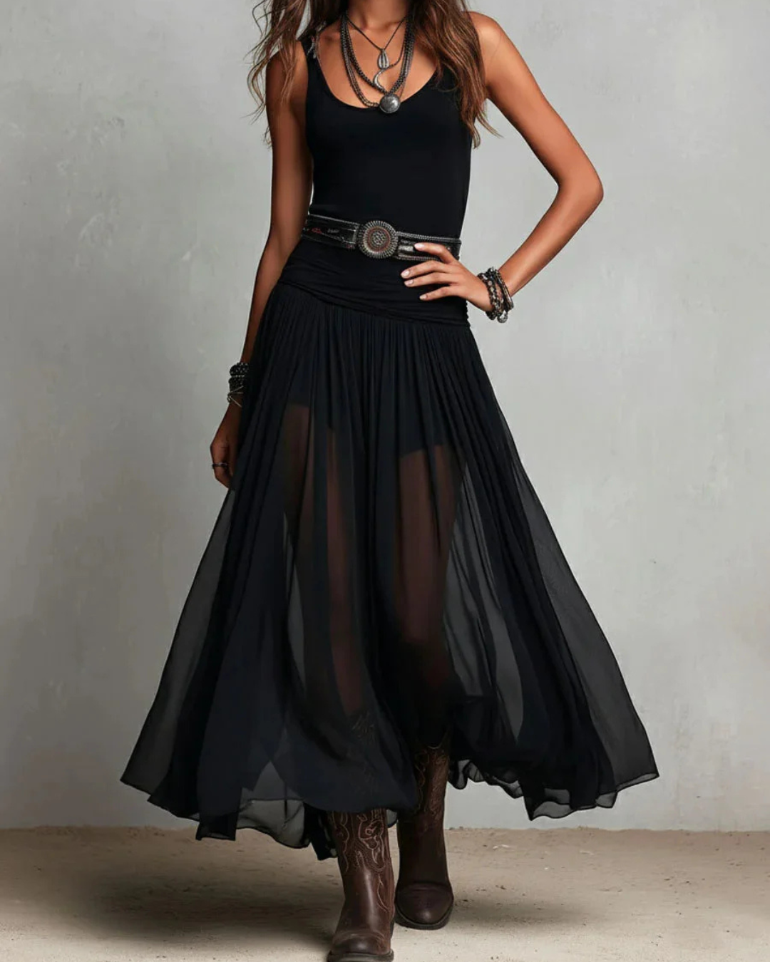 Feline™ | Set di Gonna Trasparente Elegante