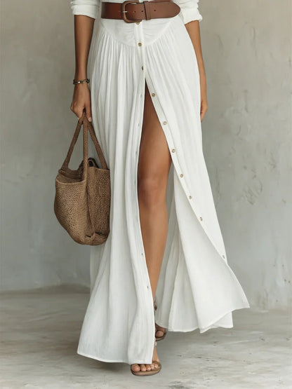 Lena™ | Abito Maxi Elegante con Cintura