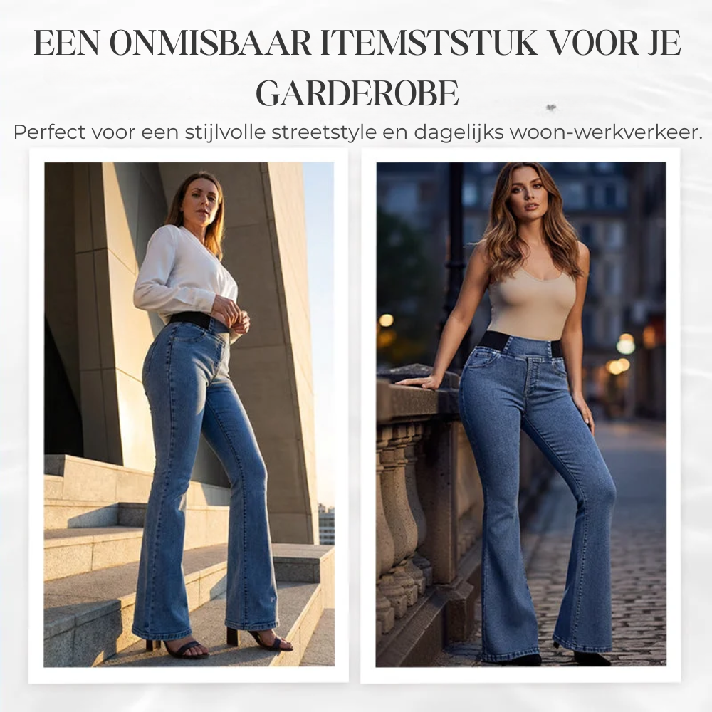 Tara™ | Jeans flare stretch moderni