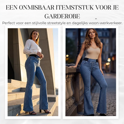 Tara™ | Jeans flare stretch moderni
