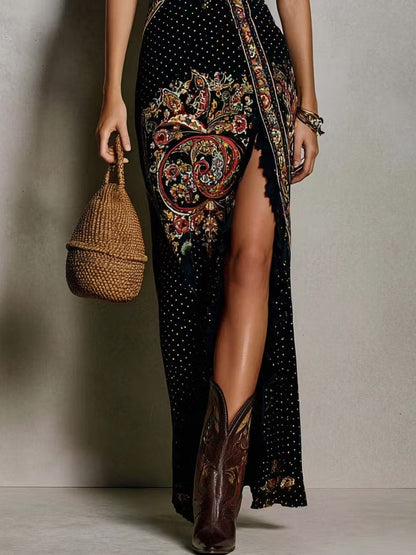 Yvonne™ | Abito Maxi Bohemien Camuffa Pancia