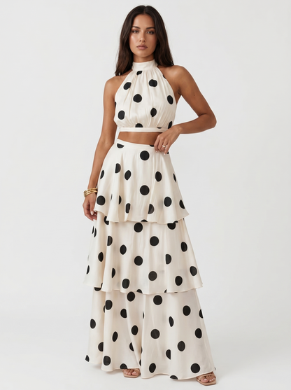 Nora™ | Elegante Set a Pois a Strati