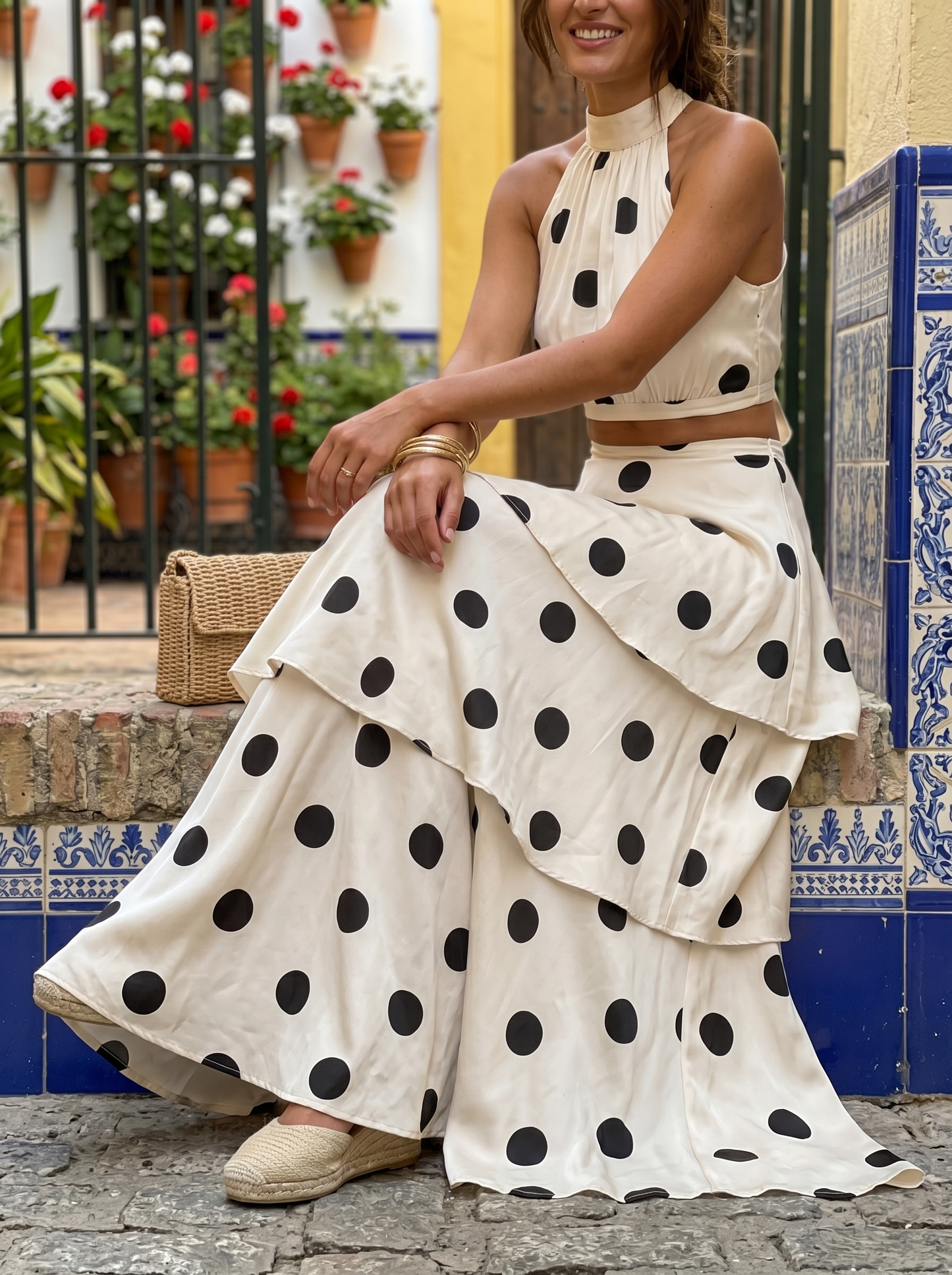 Nora™ | Elegante Set a Pois a Strati