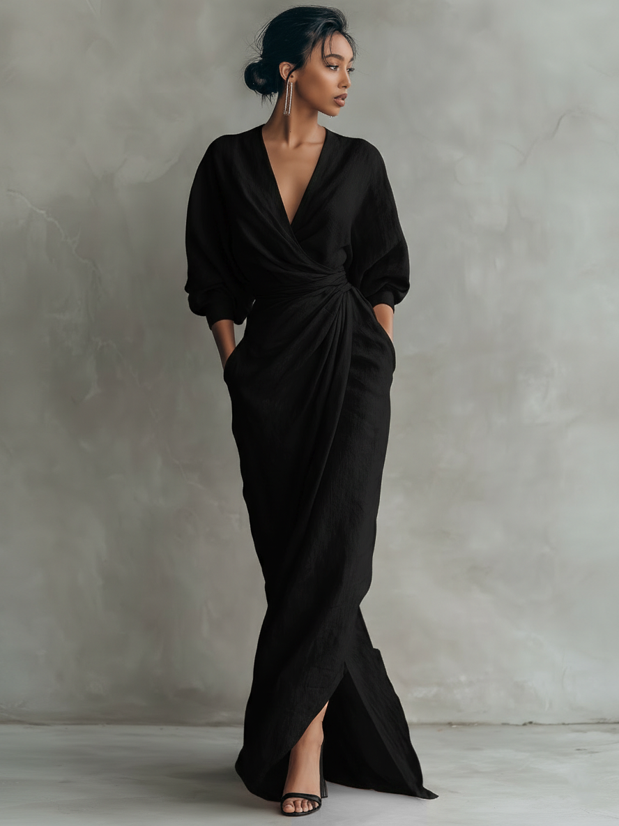 Nina™ | Elegante Vestito Maxi Avvolgente