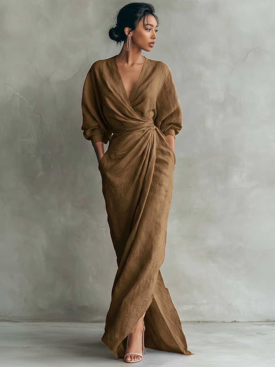 Nina™ | Elegante Vestito Maxi Avvolgente