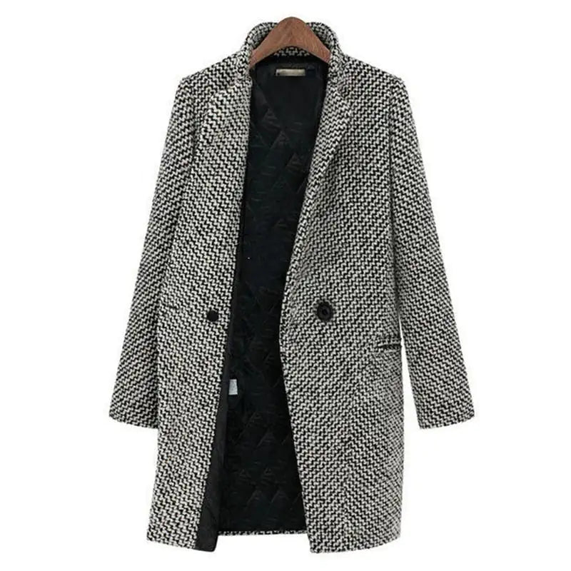 Delphine™ | Elegante cappotto lungo in lana