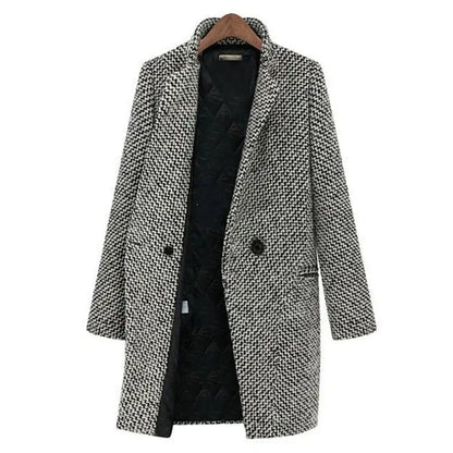 Delphine™ | Elegante cappotto lungo in lana