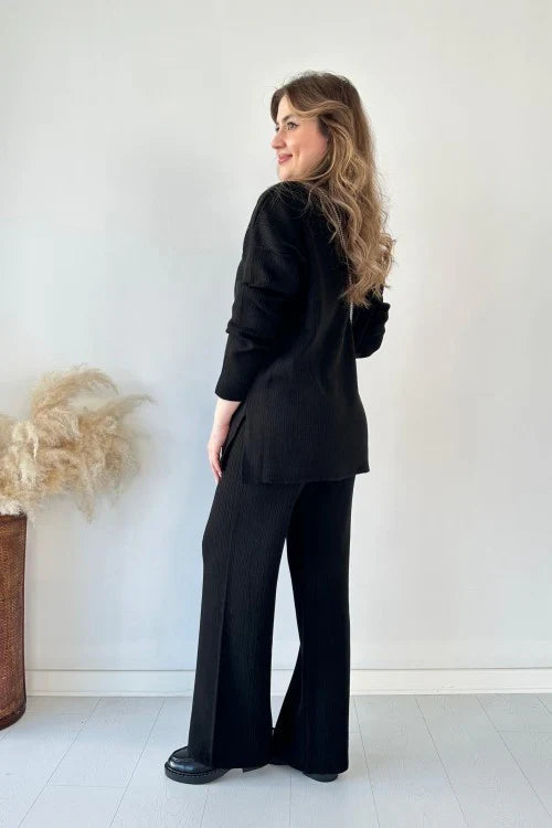 Nara™ | Set di lounge lavorato a maglia elegante