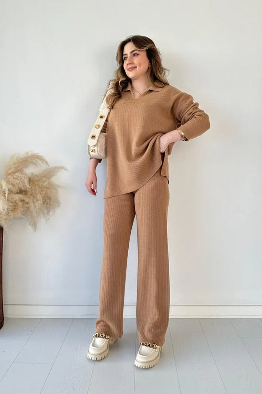 Nara™ | Set di lounge lavorato a maglia elegante