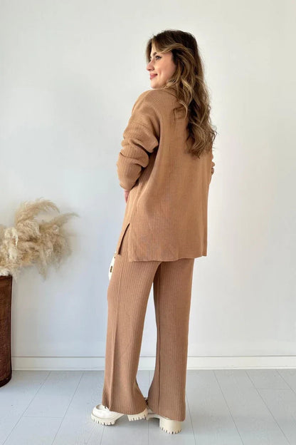 Nara™ | Set di lounge lavorato a maglia elegante