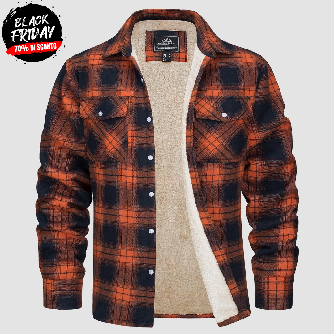 Arvid™ | Giacca camicia a quadri foderata