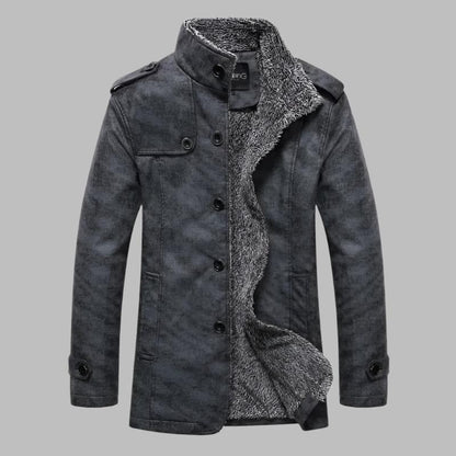 Pelle™ | Giacca invernale foderata di pelliccia in stile militare