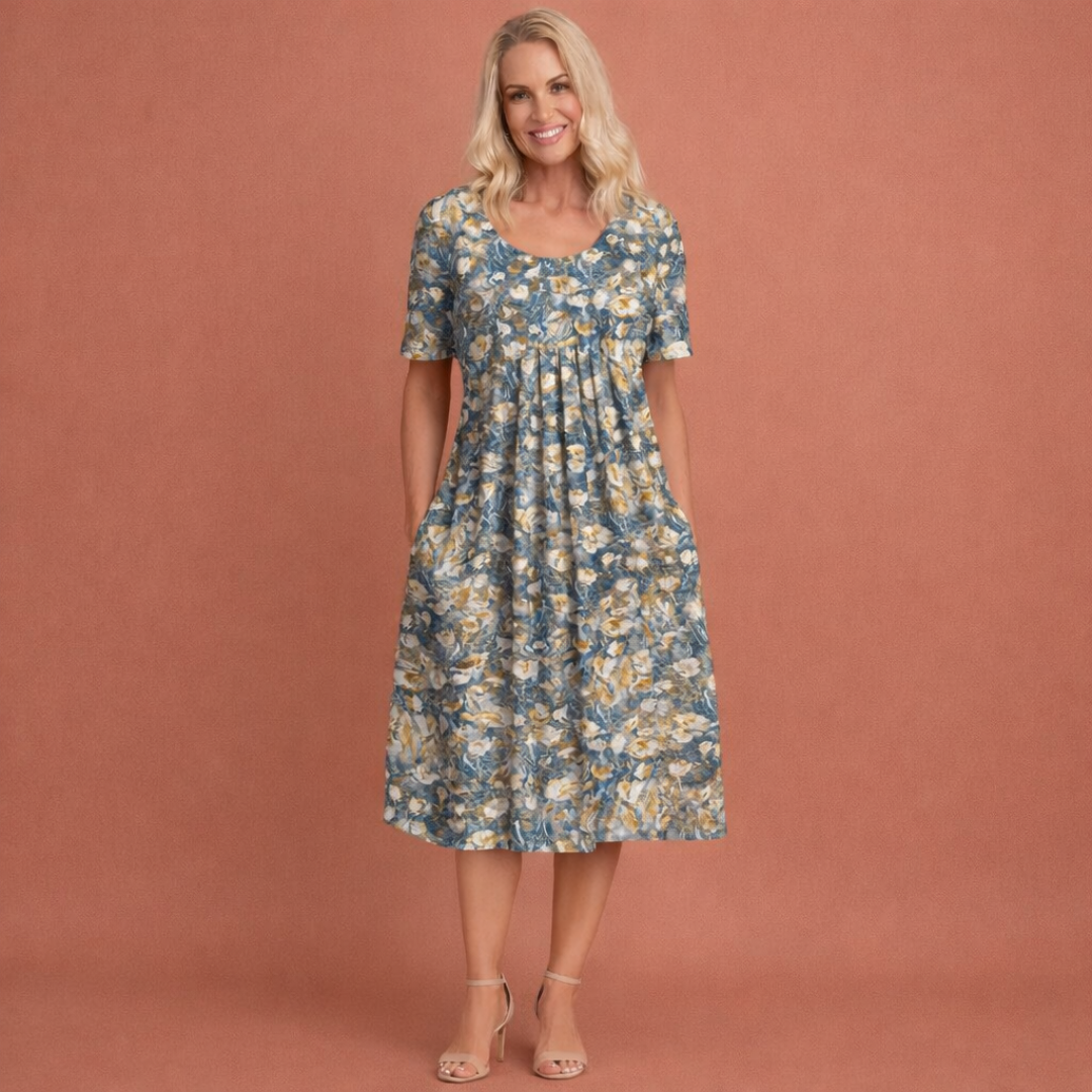 Lara™ | Elegante Abito Midi a Fiori
