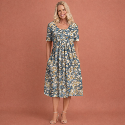 Lara™ | Elegante Abito Midi a Fiori