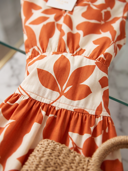Tasha™ | Elegante Abito Midi Con Design Camuffante Per La Pancia