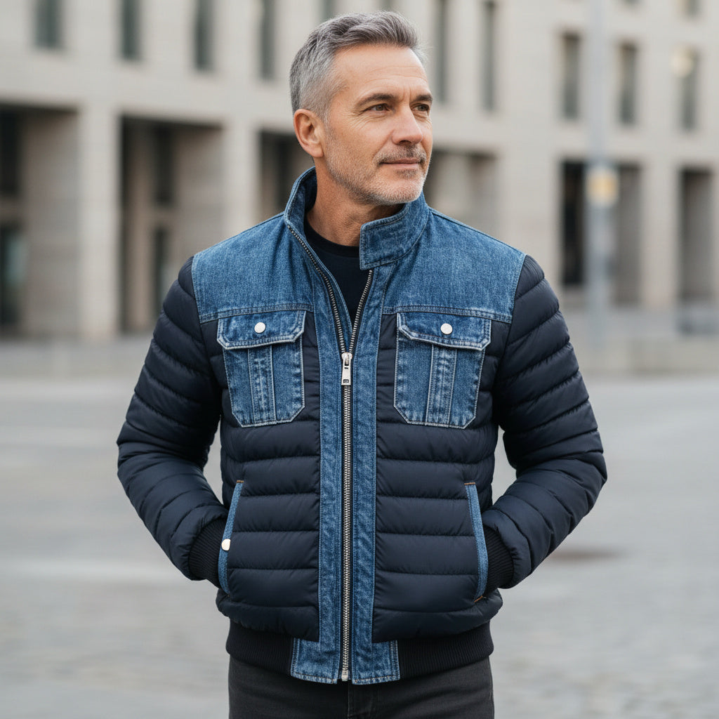 Jori™ | Giacca in Denim Imbottita e Stilosa