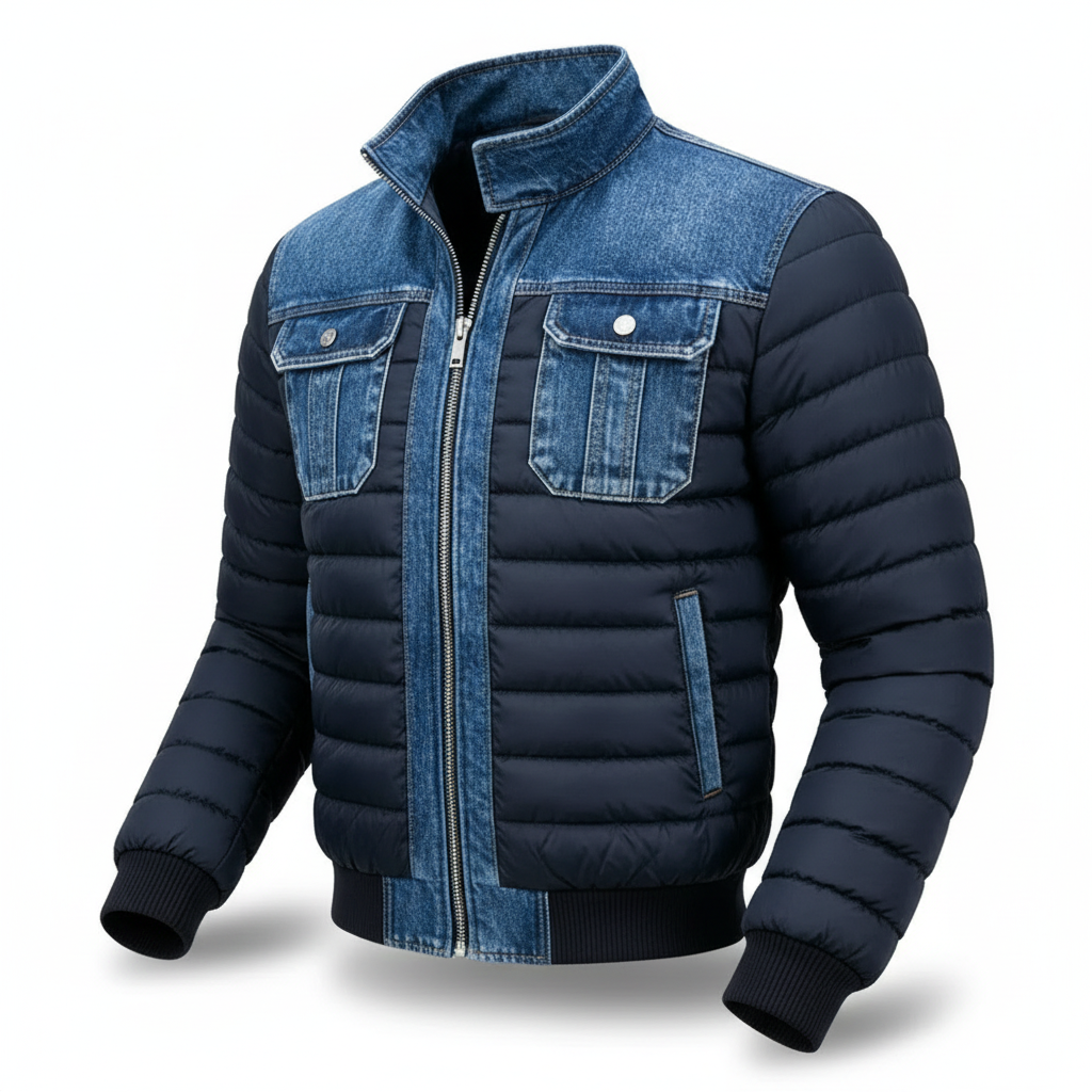 Jori™ | Giacca in Denim Imbottita e Stilosa