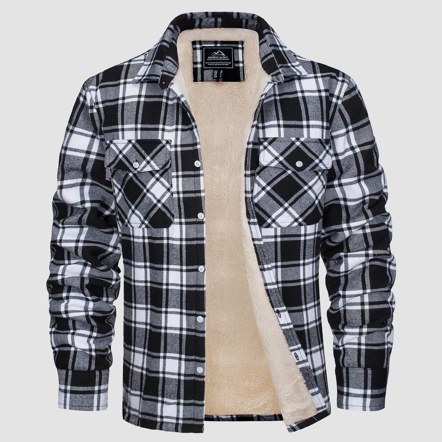 Arvid™ | Giacca camicia a quadri foderata