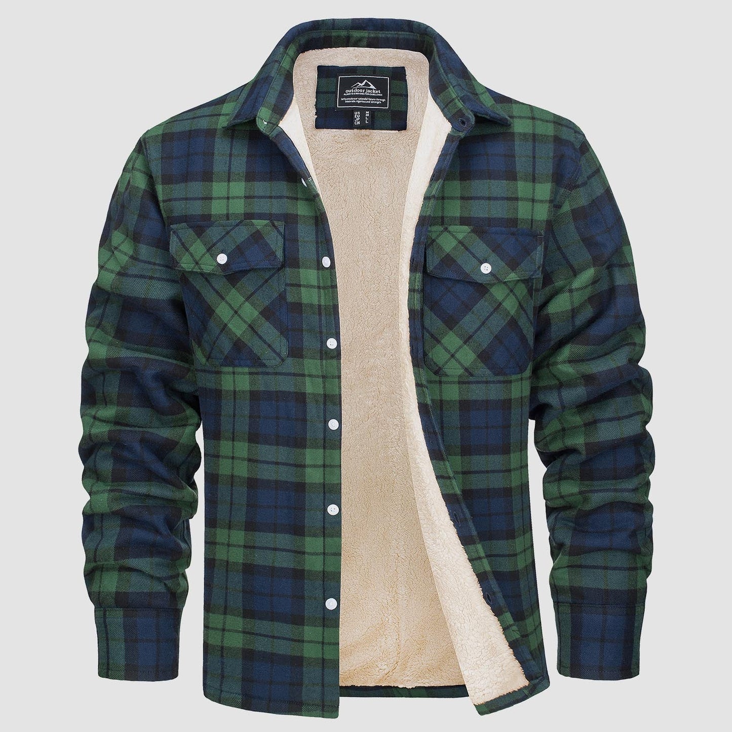 Arvid™ | Giacca camicia a quadri foderata