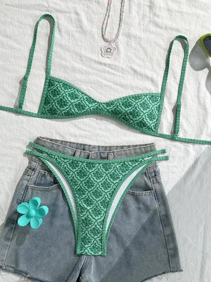 Sanne™ | Bikini Triangolo con Stile e Motivo