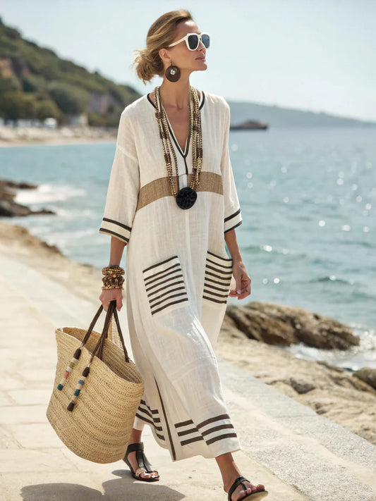Tavi™ | Elegante Abito Maxi Da Spiaggia Ampio