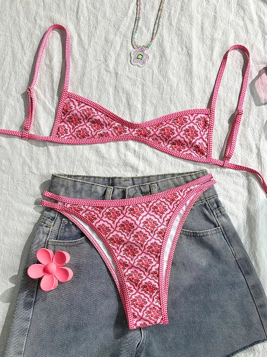 Sanne™ | Bikini Triangolo con Stile e Motivo