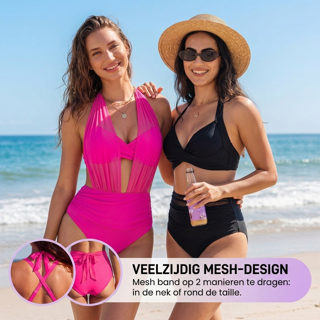 Sabine™ | Bikini Controllo Pancia Alto 2-in-1