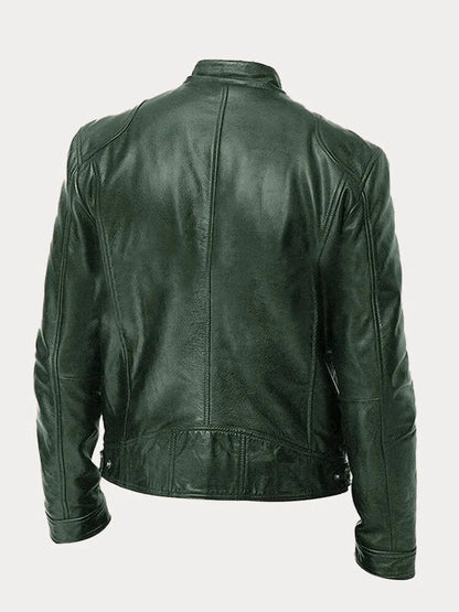 Joren™ | Giacca in pelle senza tempo con zip