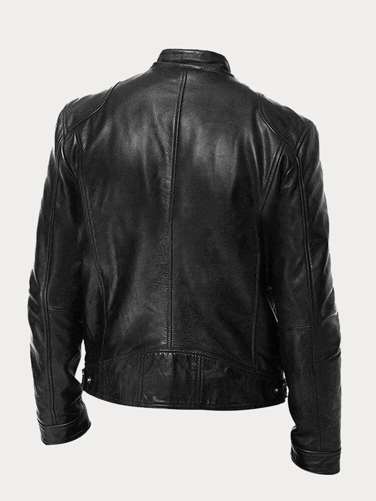 Joren™ | Giacca in pelle senza tempo con zip