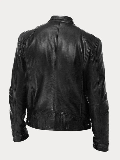 Joren™ | Giacca in pelle senza tempo con zip