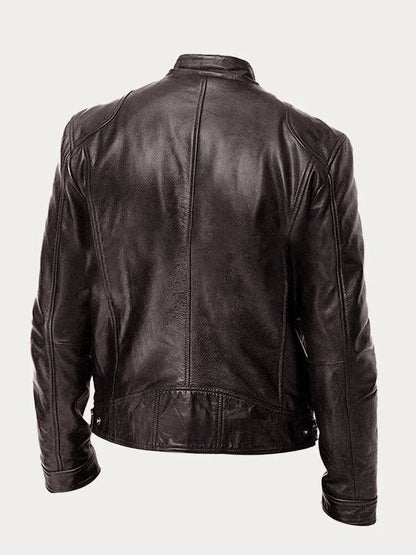 Joren™ | Giacca in pelle senza tempo con zip