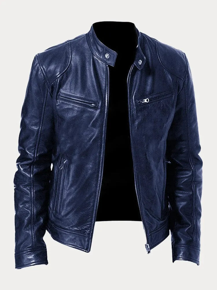 Joren™ | Giacca in pelle senza tempo con zip