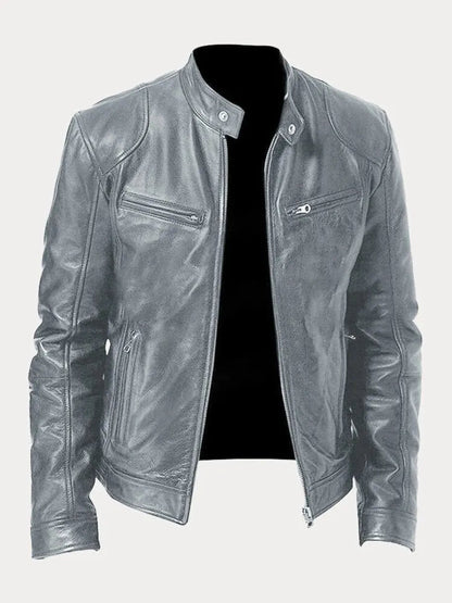 Joren™ | Giacca in pelle senza tempo con zip