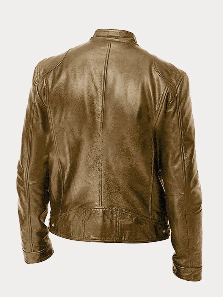 Joren™ | Giacca in pelle senza tempo con zip