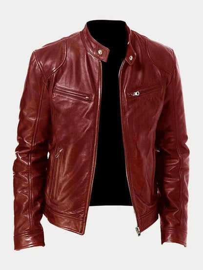 Joren™ | Giacca in pelle senza tempo con zip