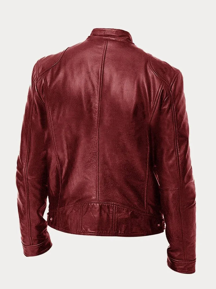 Joren™ | Giacca in pelle senza tempo con zip