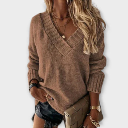 Pullover con scollo a V accogliente