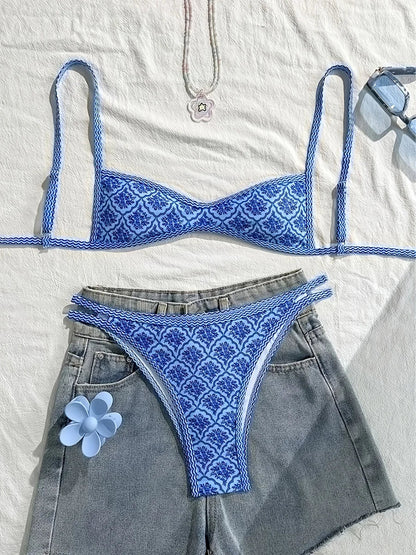 Sanne™ | Bikini Triangolo con Stile e Motivo