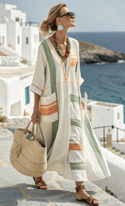 Tavi™ | Elegante Abito Maxi Da Spiaggia Ampio