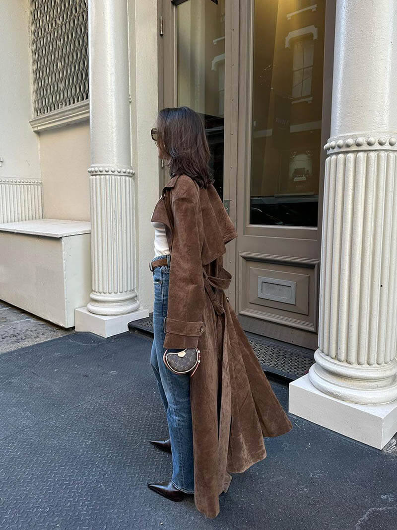Trenchcoat Frejas Suède™ | Imitazione-suede