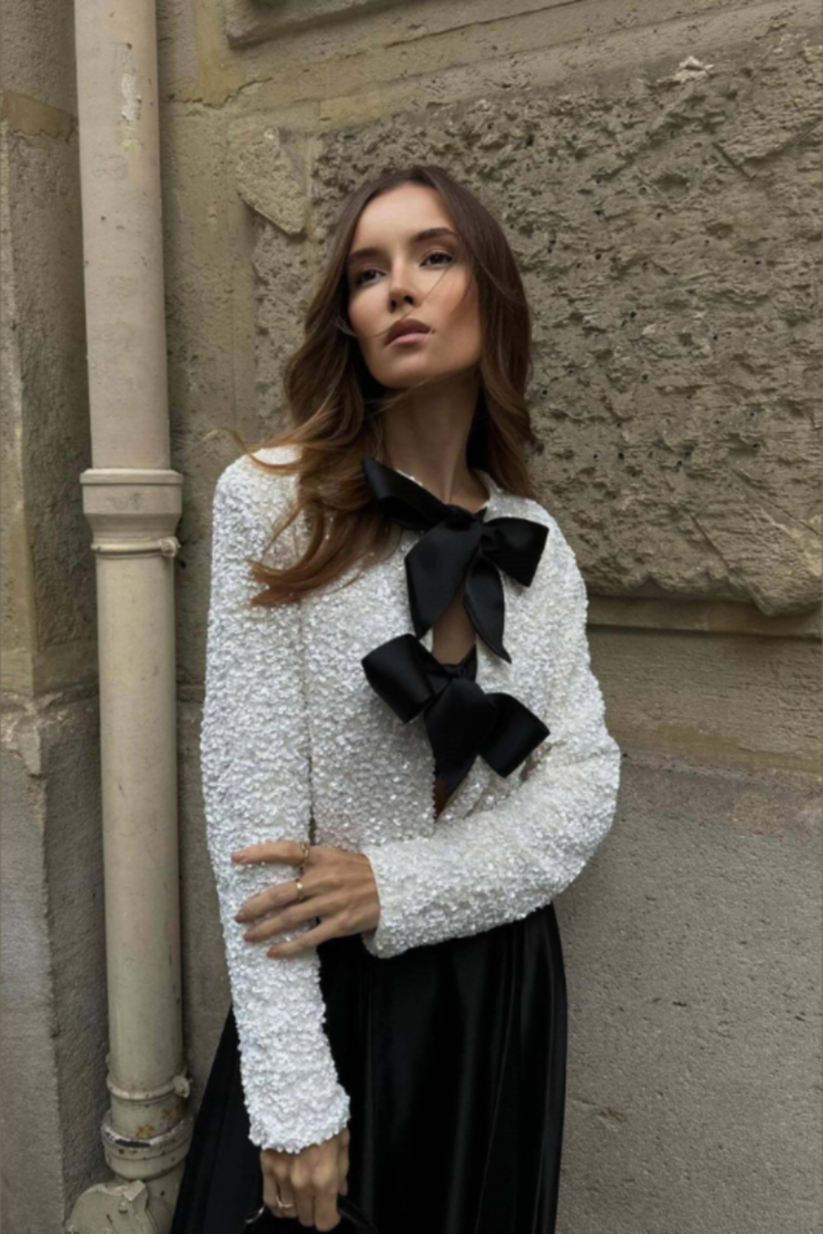 Noria™ | Blusa chic moderna con dettagli a fiocco