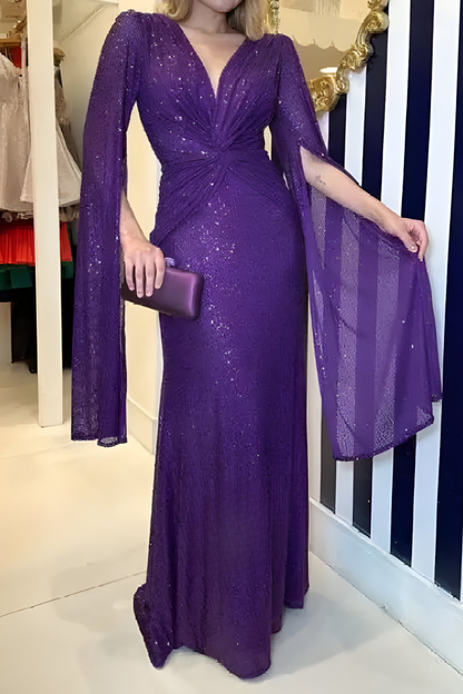 Mira™ | Abito Maxy Shimmer Elegante