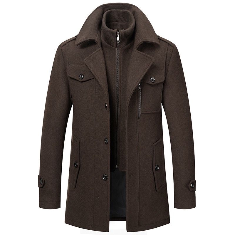 Bruno™ | Elegante Giacca Invernale Con Zip e Bottoni