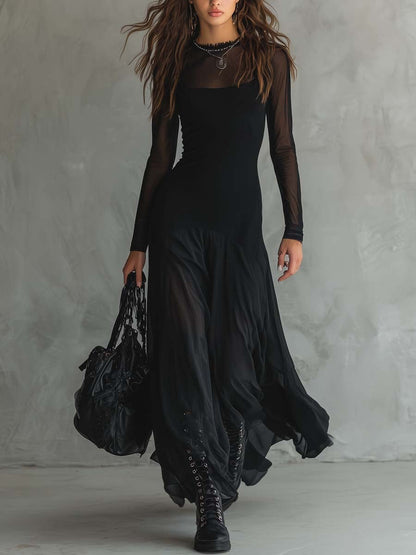 Ziva™ | Elegante Maxi Abito Fluttuante