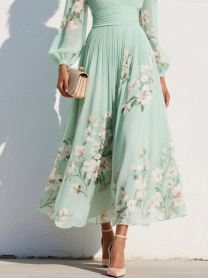Veya™ | Elegante Abito Maxi a Fiori