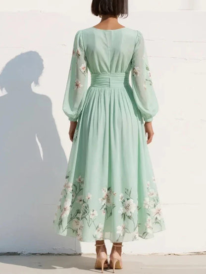 Veya™ | Elegante Abito Maxi a Fiori