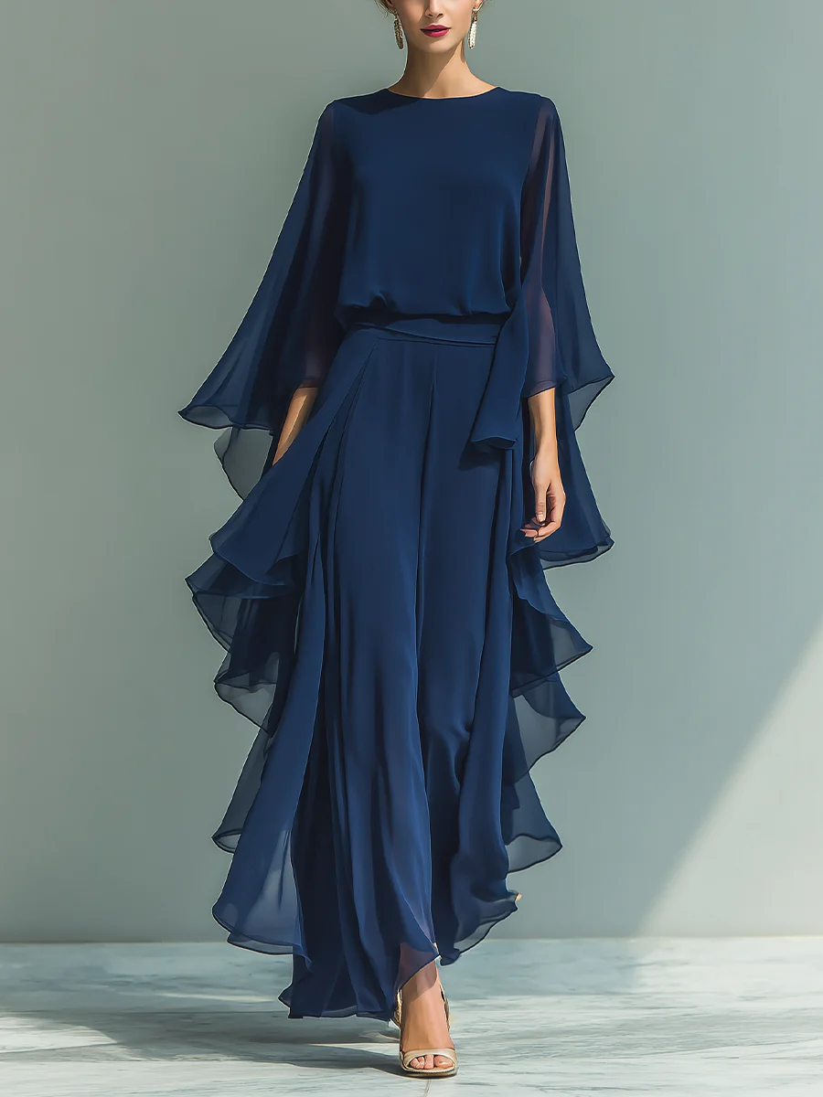 Elin™ | Abito Maxi a Strati Elegante